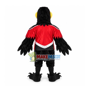 Strict Mayor of Crow Mascot Costume Strict Mayor of Crow Mascot Costume
