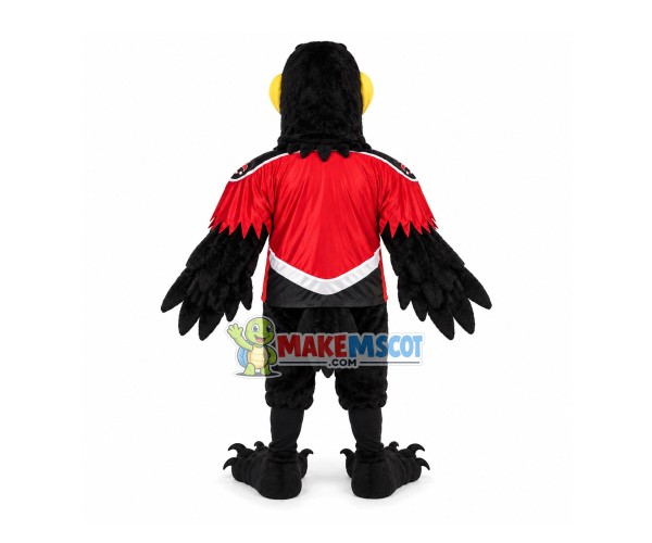 Strict Mayor of Crow Mascot Costume Strict Mayor of Crow Mascot Costume