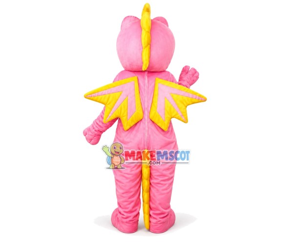 Pink Flying Dragon Mascot Costume Pink Flying Dragon Mascot Costume