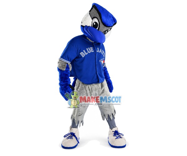 Baseball Player Bird Of The Blue Jays Mascot Costume