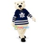 Confident White Bear of Hockey Team Mascot Costume