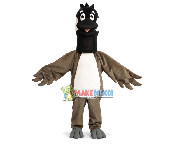 Cowardly Long-necked Bird Mascot Costume Cowardly Long-necked Bird Mascot Costume