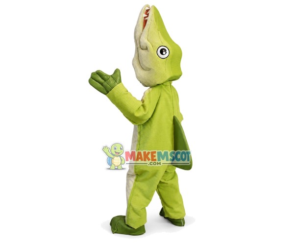 Concealed Crocodile In Predator Pose Mascot Costume Concealed Crocodile In Predator Pose Mascot Costume