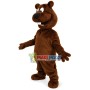 Cheerful Smiling Beaver Mascot Costume