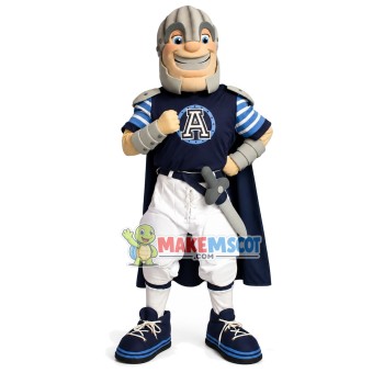 Victorious Soldier With Sword Mascot Costume