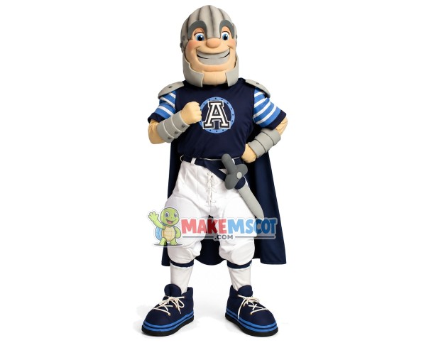 Victorious Soldier With Sword Mascot Costume Victorious Soldier With Sword Mascot Costume