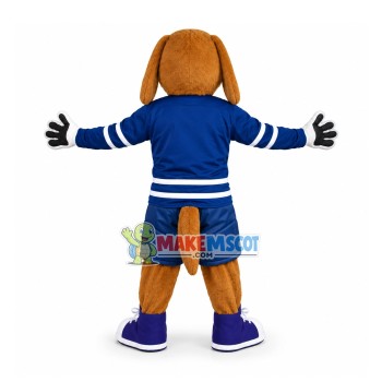 Elated Brown Dog Mascot Adult Costume