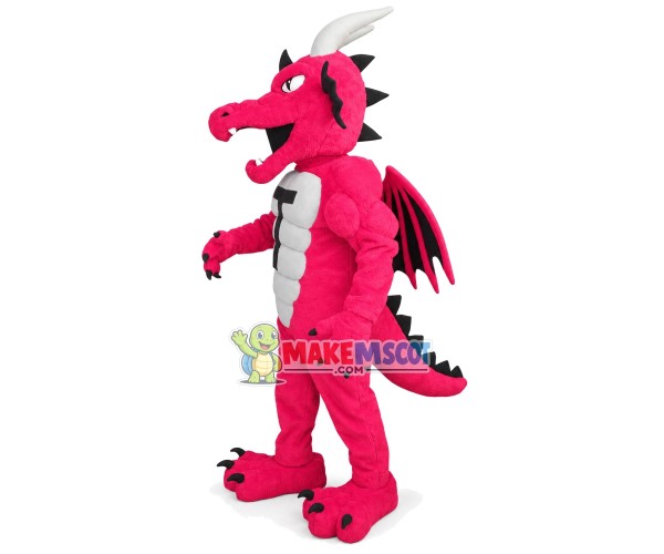 Powerful Muscular Flying Dragon Mascot Costume