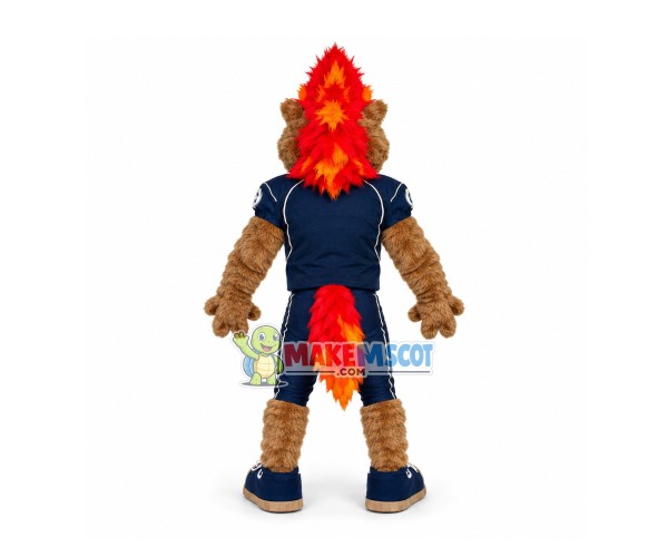 Competition Player Dog With Red Hair Mascot Costume Competition Player Dog With Red Hair Mascot Costume