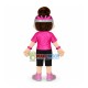 Simply Girl In The Bright Top Mascot Costume