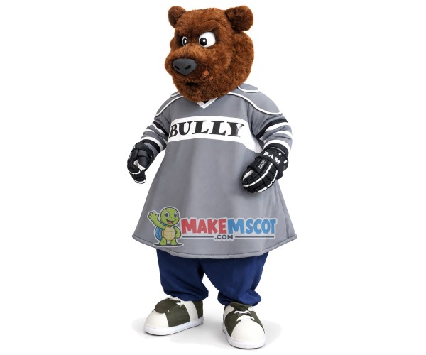 Arrogant Goalkeeper Bear Mascot Costume
