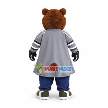 Arrogant Goalkeeper Bear Mascot Costume