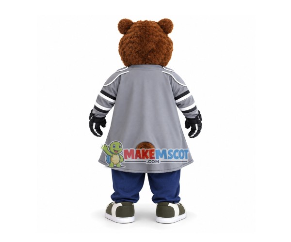 Arrogant Goalkeeper Bear Mascot Costume