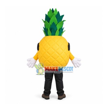 Fancy Cartoon Pineapple With Sunglasses Mascot Costume Fancy Cartoon Pineapple With Sunglasses Mascot Costume