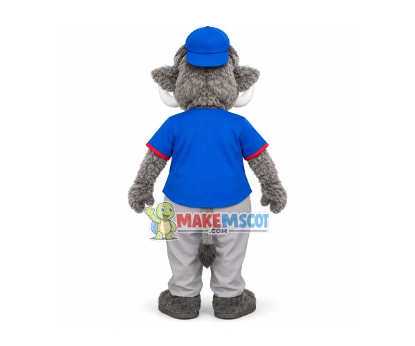 Playing Sport Gray Elephant Mascot Costume Playing Sport Gray Elephant Mascot Costume