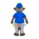 Playing Sport Gray Elephant Mascot Costume Playing Sport Gray Elephant Mascot Costume