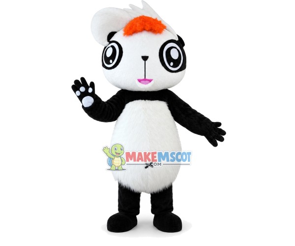 Cute Panda Sister Mascot Costume Cute Panda Sister Mascot Costume