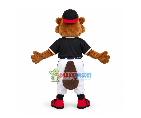 College Beaver In The Casual Outfit Mascot Costume College Beaver In The Casual Outfit Mascot Costume