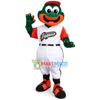 Green & Orange Dragon With Tunic Jumpsuit Mascot Costume Green & Orange Dragon With Tunic Jumpsuit Mascot Costume