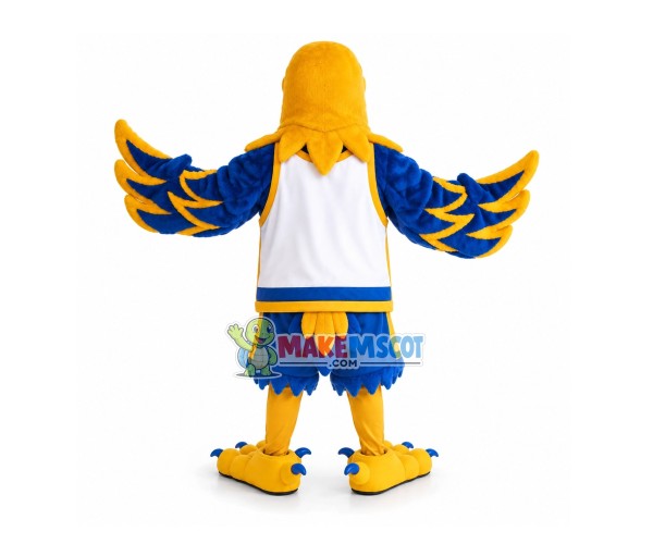 The University Energetic Blue Eagle Mascot Costume The University Energetic Blue Eagle Mascot Costume