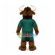 Strong Brown Bull Of The College Mascot Costume