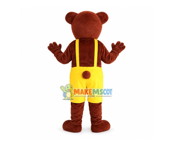 Likable Red Brown Bear Mascot Costume Likable Red Brown Bear Mascot Costume
