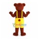 Likable Red Brown Bear Mascot Costume Likable Red Brown Bear Mascot Costume