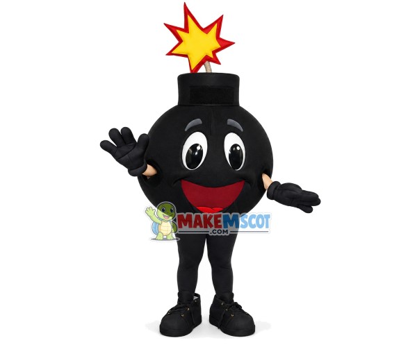Dangerous Detonated Grenade Mascot Costume Dangerous Detonated Grenade Mascot Costume