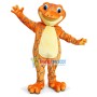 Fancy Orange Texture Frog Mascot Costume