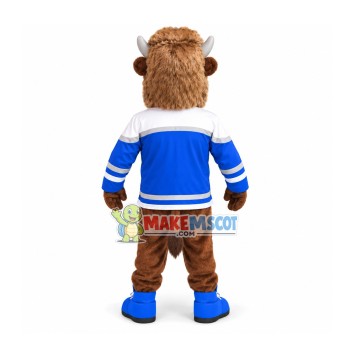 Genial Yak Mascot Costume For Cooperation Project Genial Yak Mascot Costume For Cooperation Project