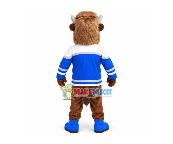 Genial Yak Mascot Costume For Cooperation Project Genial Yak Mascot Costume For Cooperation Project