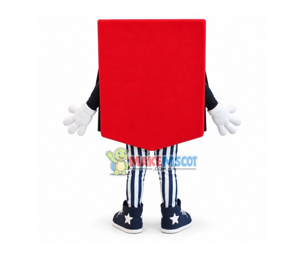 Red Service Window Of Bank Mascot Costume