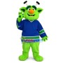 Interesting Green Long Wool Monster Mascot Costume