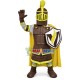 Deployed Defensive Brave Soldier Mascot Costume Deployed Defensive Brave Soldier Mascot Costume