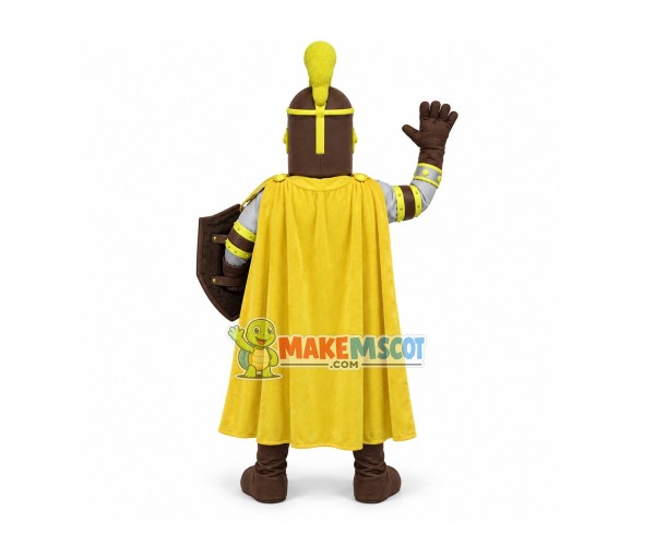 Deployed Defensive Brave Soldier Mascot Costume Deployed Defensive Brave Soldier Mascot Costume