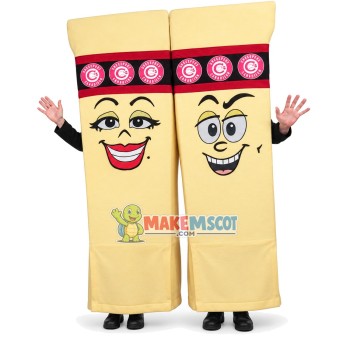 One Pair of Thick Chopsticks Mascot Costume
