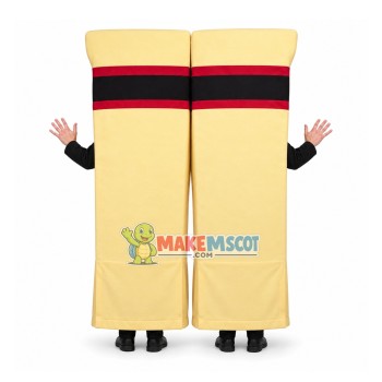 One Pair of Thick Chopsticks Mascot Costume One Pair of Thick Chopsticks Mascot Costume