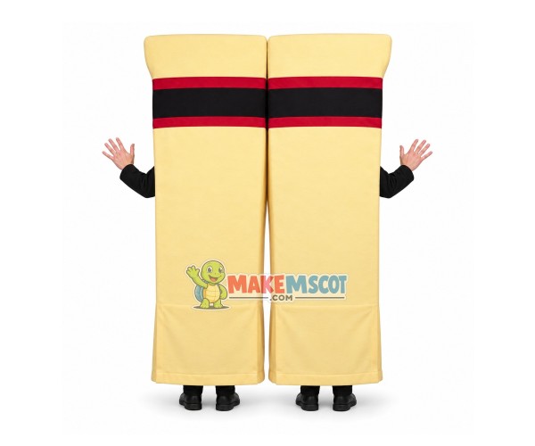 One Pair of Thick Chopsticks Mascot Costume One Pair of Thick Chopsticks Mascot Costume