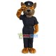 Saluting Handsome Police Dog Mascot Costume Saluting Handsome Police Dog Mascot Costume