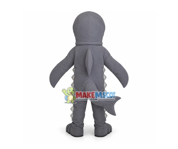 Gray Sea Fish With Thorns Mascot Costume