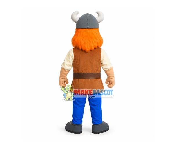 Tauren Samurai With Orange Beard Mascot Costume Tauren Samurai With Orange Beard Mascot Costume