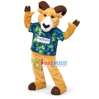 Fashion Magazine Model Goat Mascot Costume