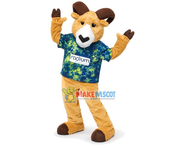 Fashion Magazine Model Goat Mascot Costume Fashion Magazine Model Goat Mascot Costume