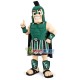 Power Green Warrior With Muscle Mascot Costume