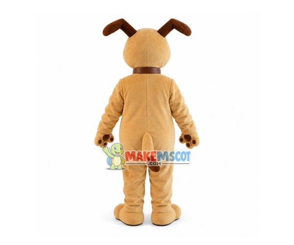 Hungry Dog With Ridged Ears Mascot Costume Hungry Dog With Ridged Ears Mascot Costume