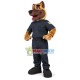 Sensitive Police Dog In Uniform Mascot Costume Sensitive Police Dog In Uniform Mascot Costume