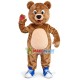 Likable Love Teddy Bear Mascot Costume Likable Love Teddy Bear Mascot Costume