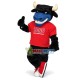 Mixed Color Bull of The College Mascot Costume Mixed Color Bull of The College Mascot Costume