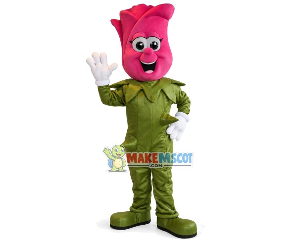 Bright Blooming Rose Mascot Costume Bright Blooming Rose Mascot Costume
