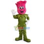 Bright Blooming Rose Mascot Costume